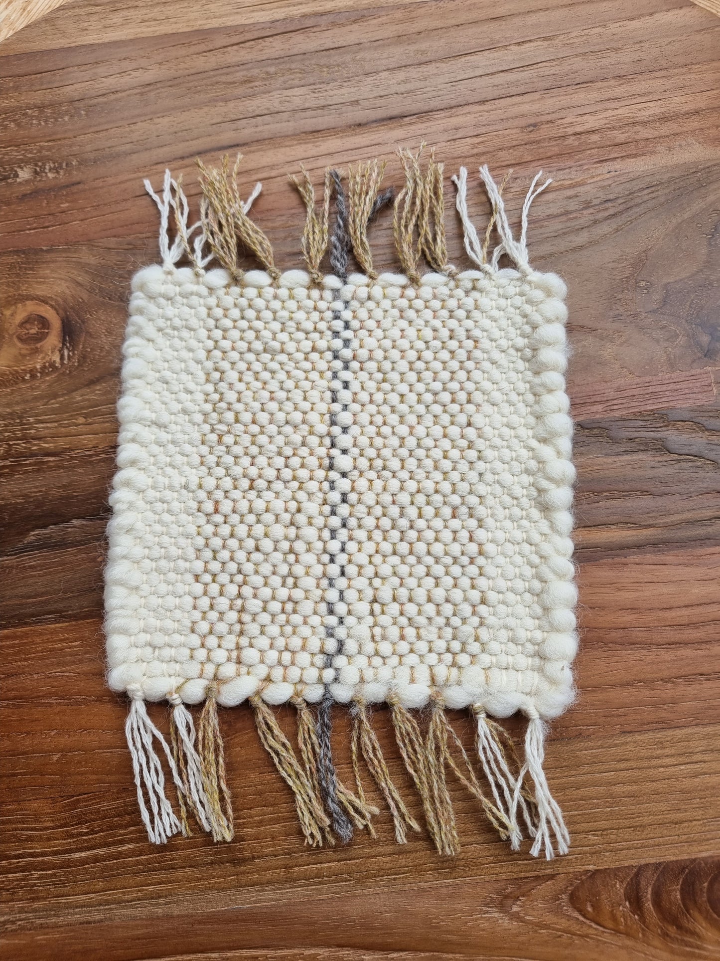 Hand Woven Wool Coaster | This Cabin Van