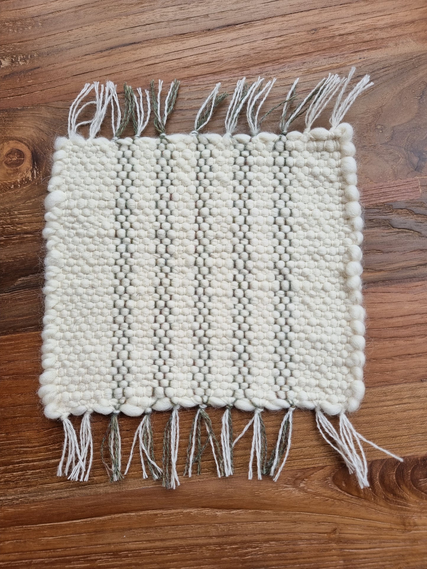 Hand Woven Wool Coaster | This Cabin Van