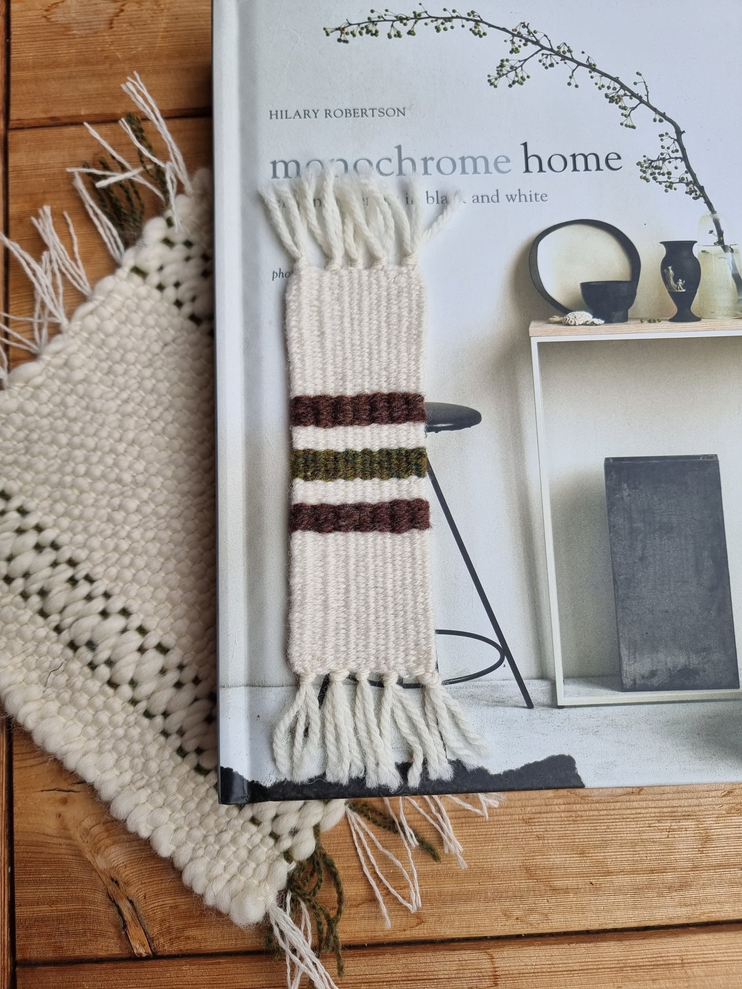 Hand Woven Wool Bookmark | This Cabin Van
