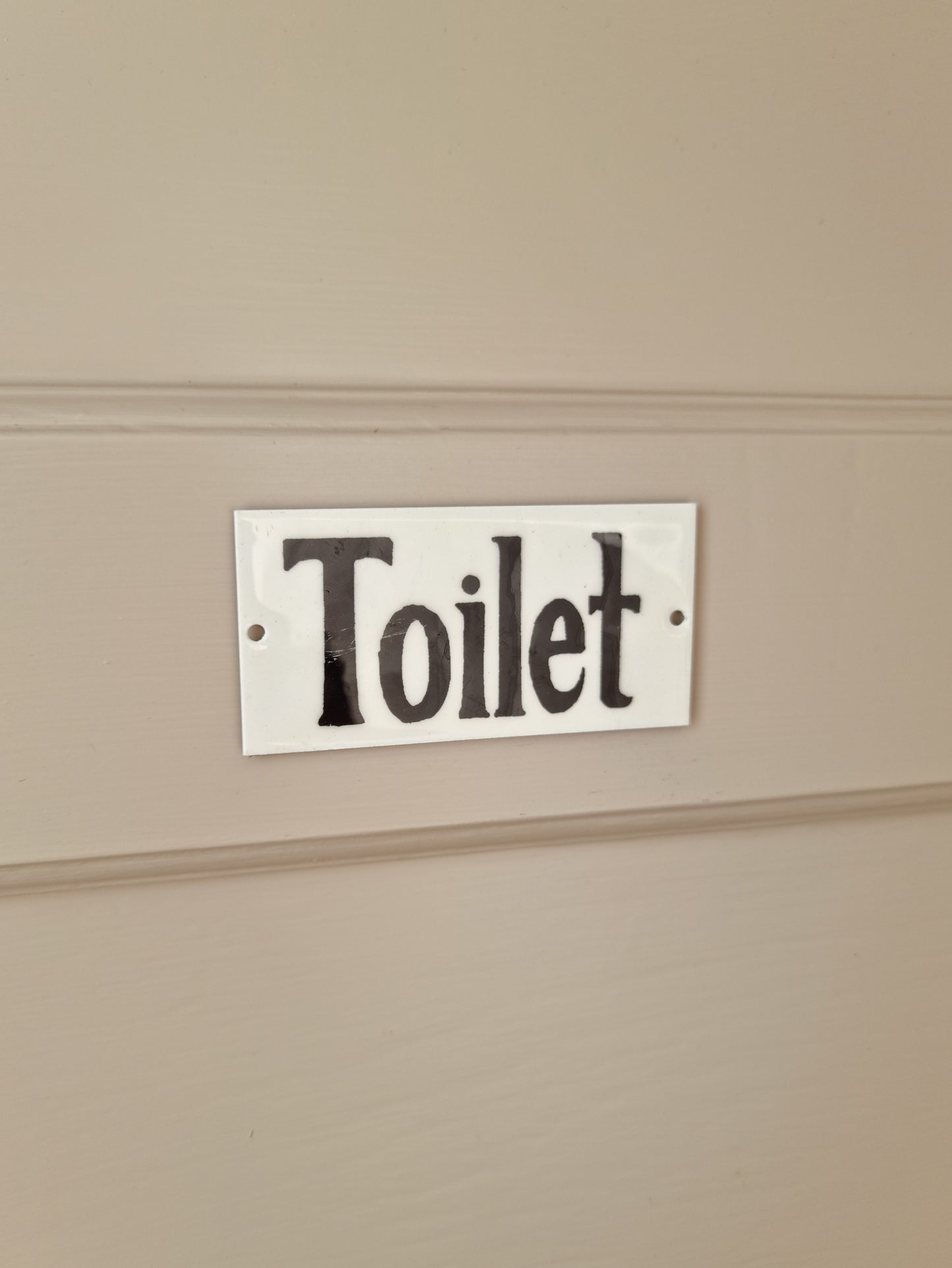 Toilet Metal Door Sign