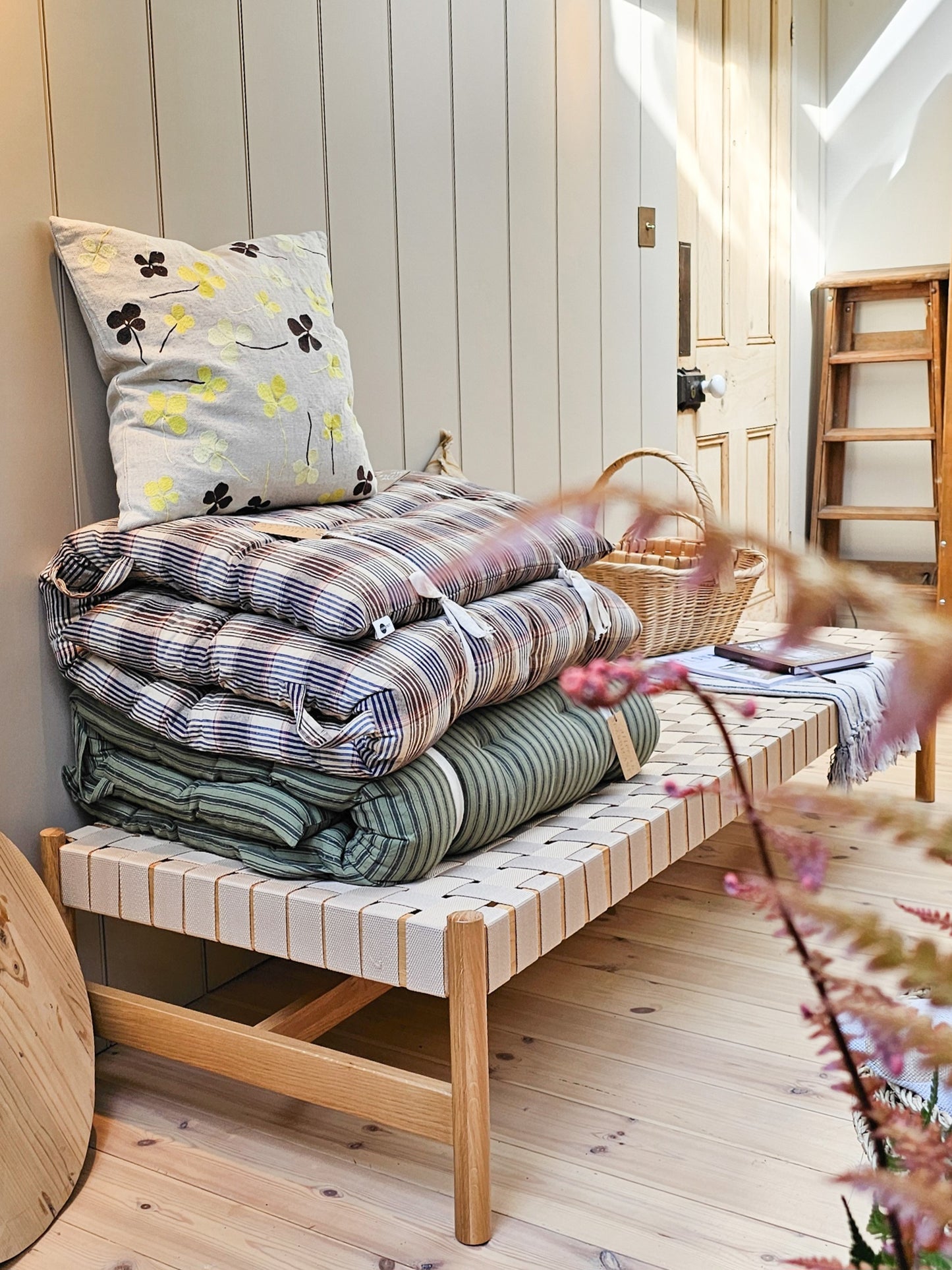 Cotton Mattress | Moss Green Stripe PREORDER