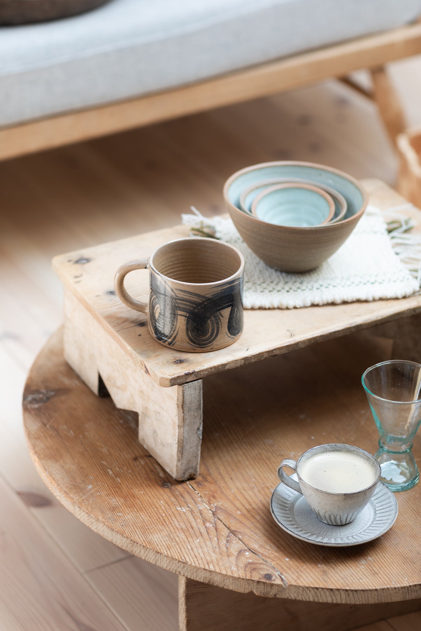 Dimpled Teacup | Carved Pottery