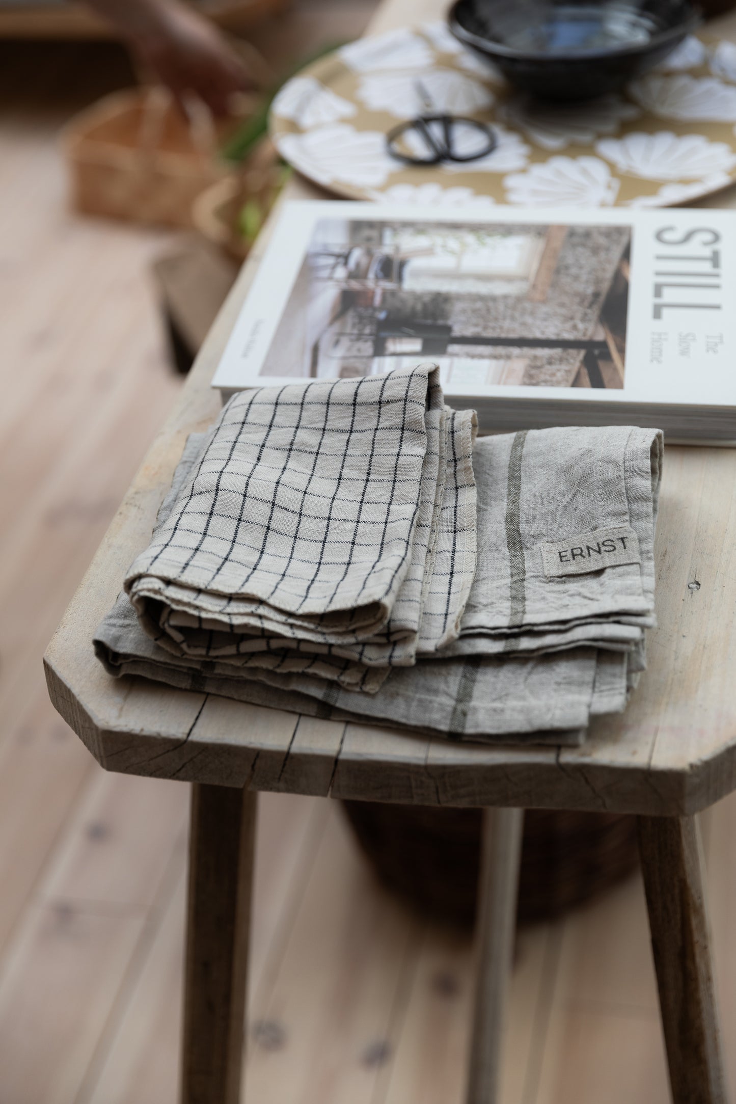 Tygservett Linen Napkins | Black Square