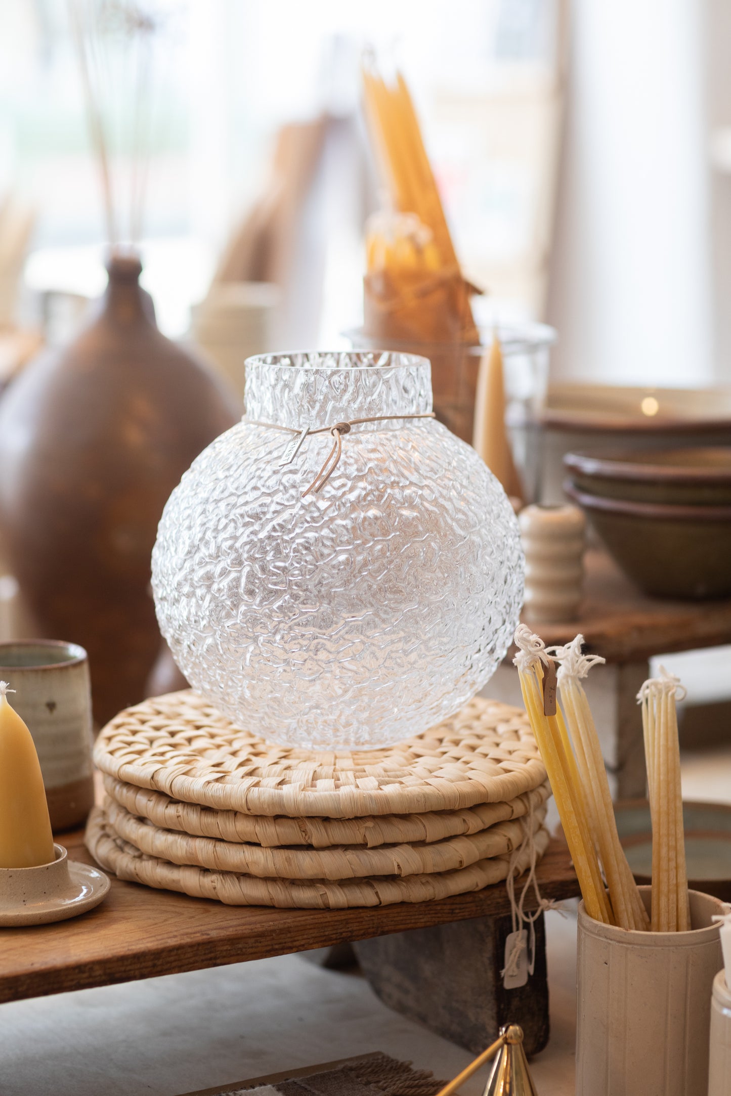 Mönstrad Glass Vase