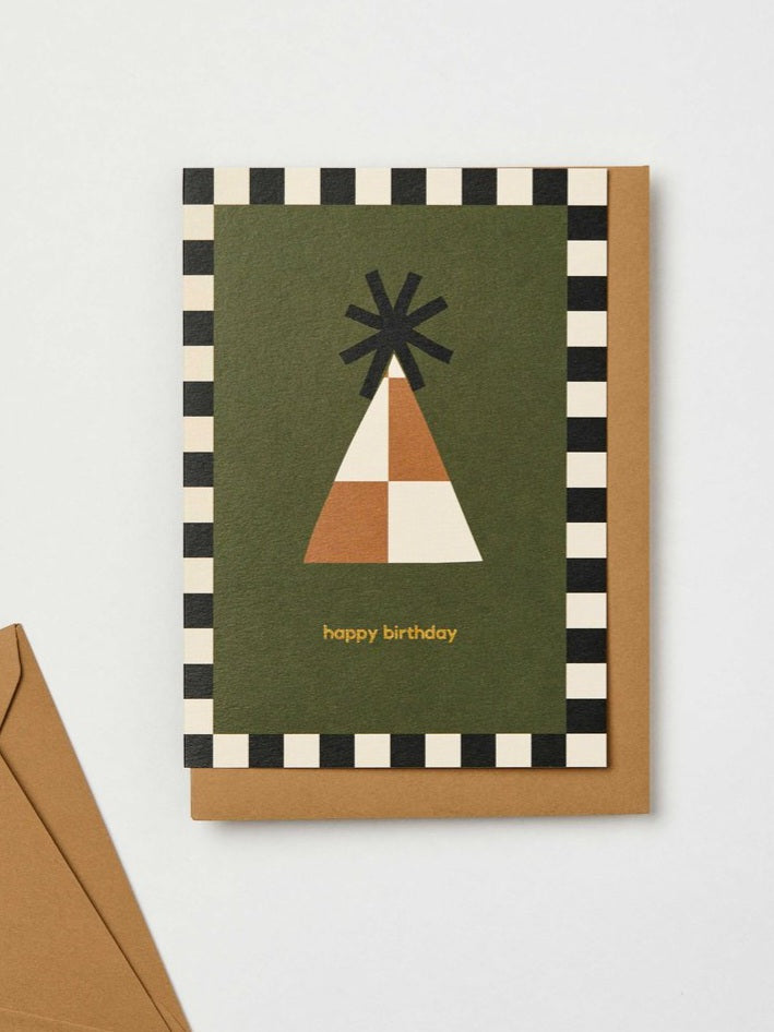 Happy Birthday Party Hat Card