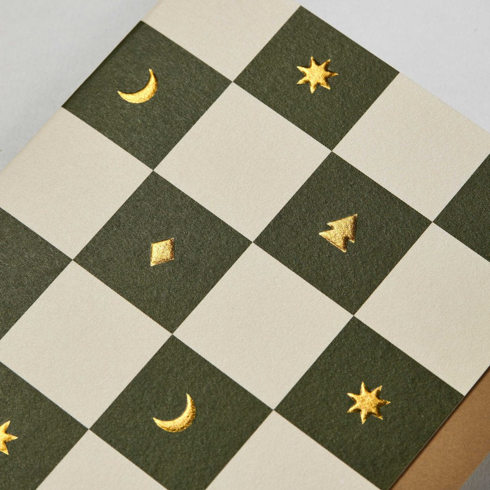Checkerboard Christmas Card