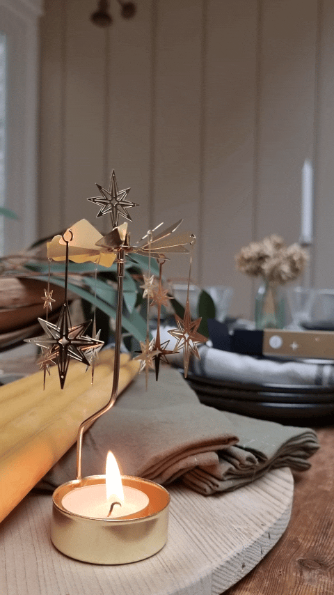 Northern Star Änglaspel Rotary Candle Holder | Small