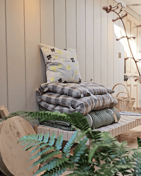 Cotton Mattress | Moss Green Stripe PREORDER