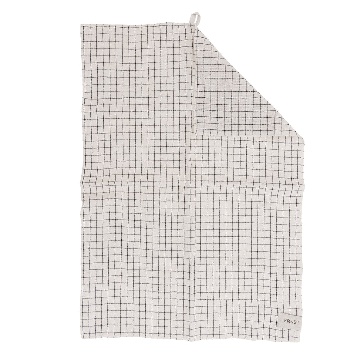 Kökshandduk Linen Tea Towel | Black Square