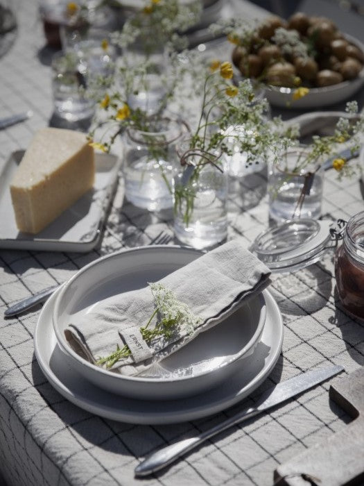 Duk Tablecloth | Black Square