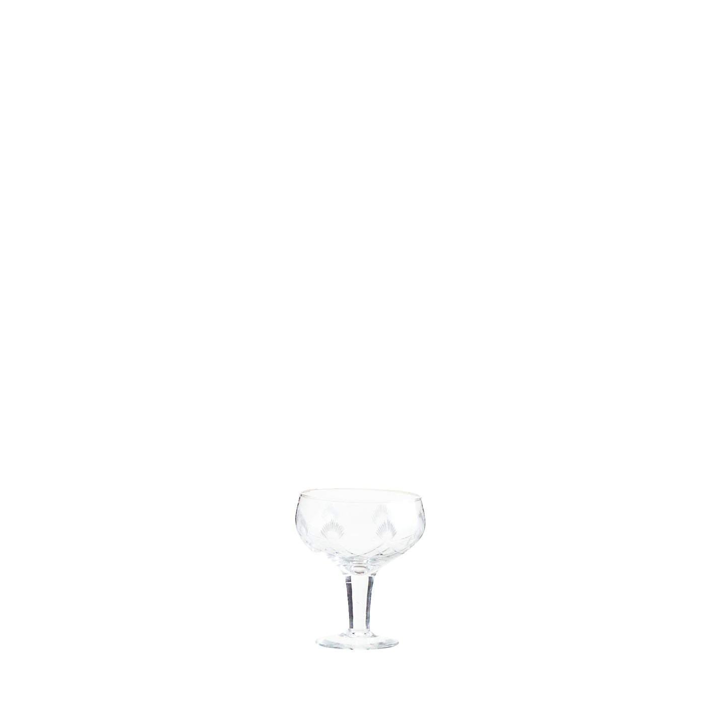 Cut Glass Cocktail Coupe