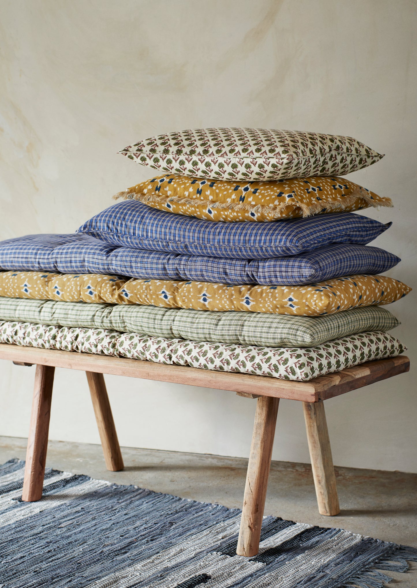 Cotton Mattress | Green Checked PREORDER