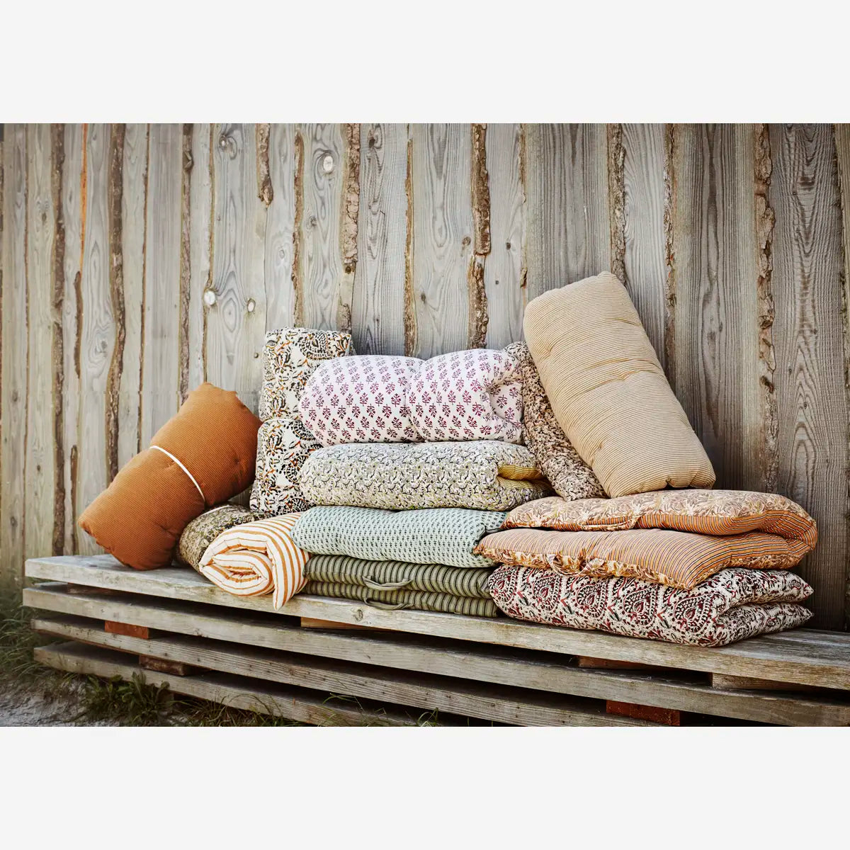 Cotton Mattress | Moss Green Stripe PREORDER