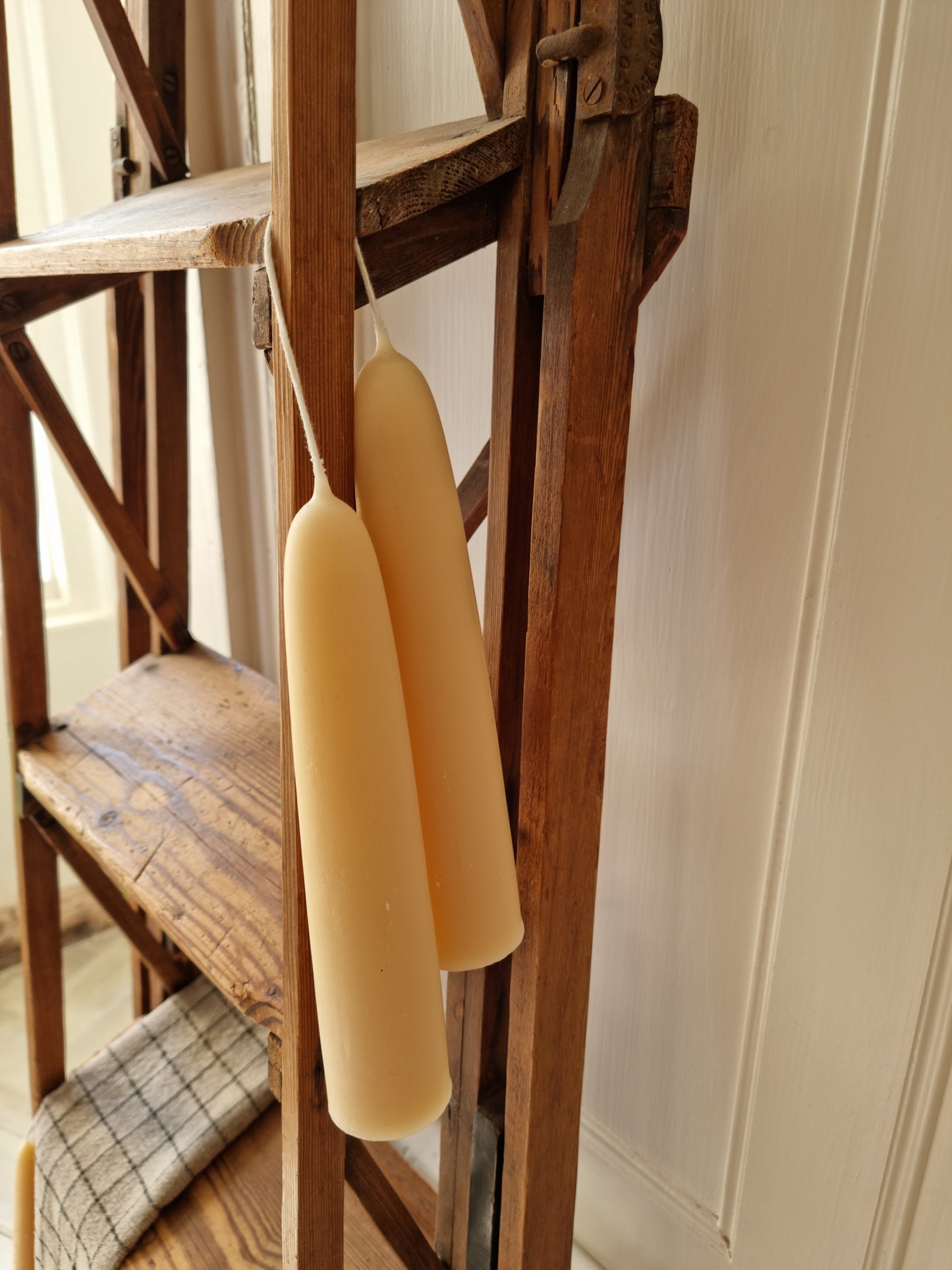 Giant Stubby English Beeswax Candles