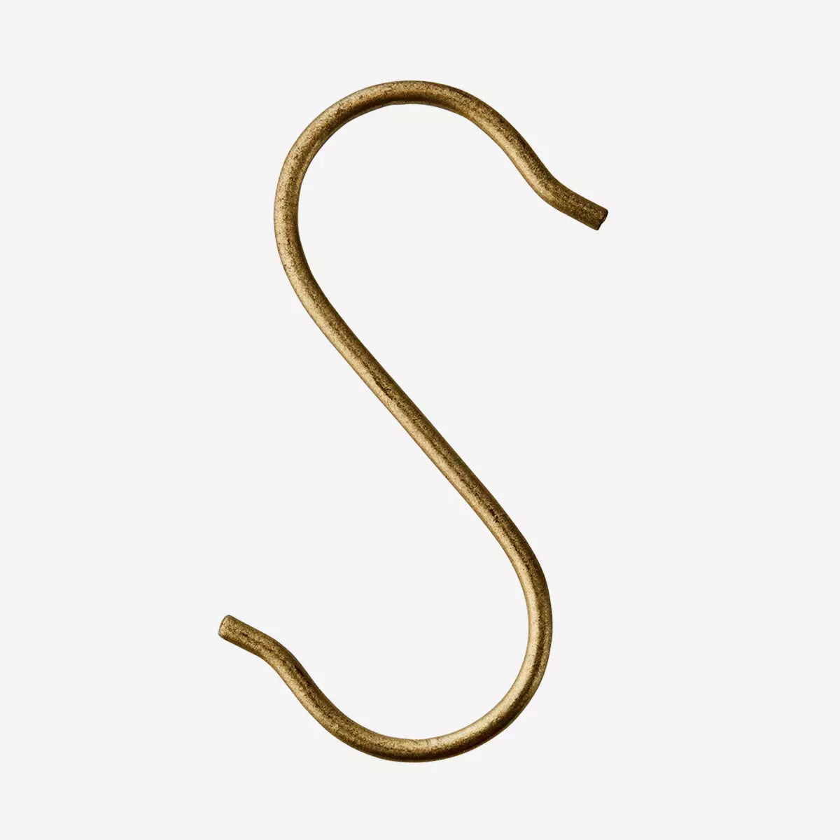 Iron S Hook | Antiqued Brass