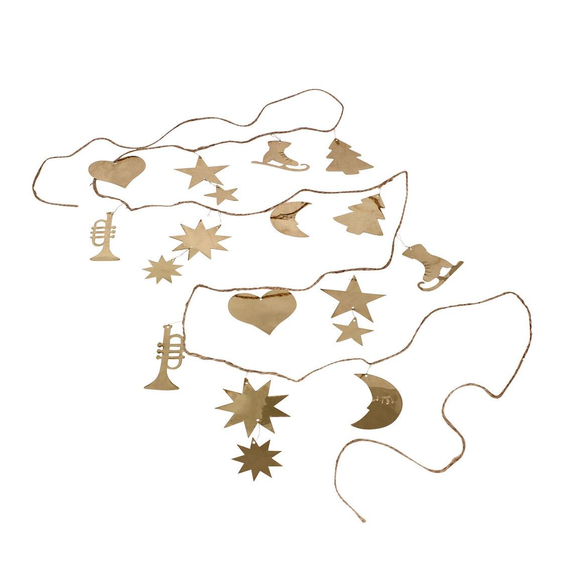 Swedish Brass Christmas Garland