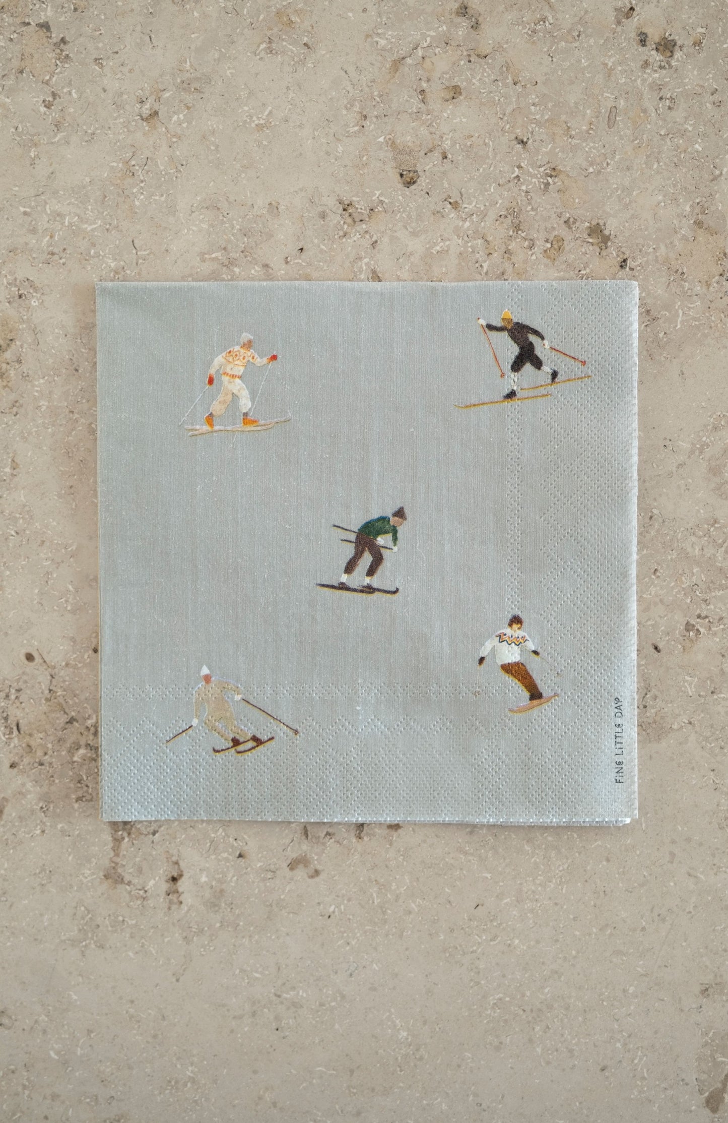 Skiers Paper Napkins