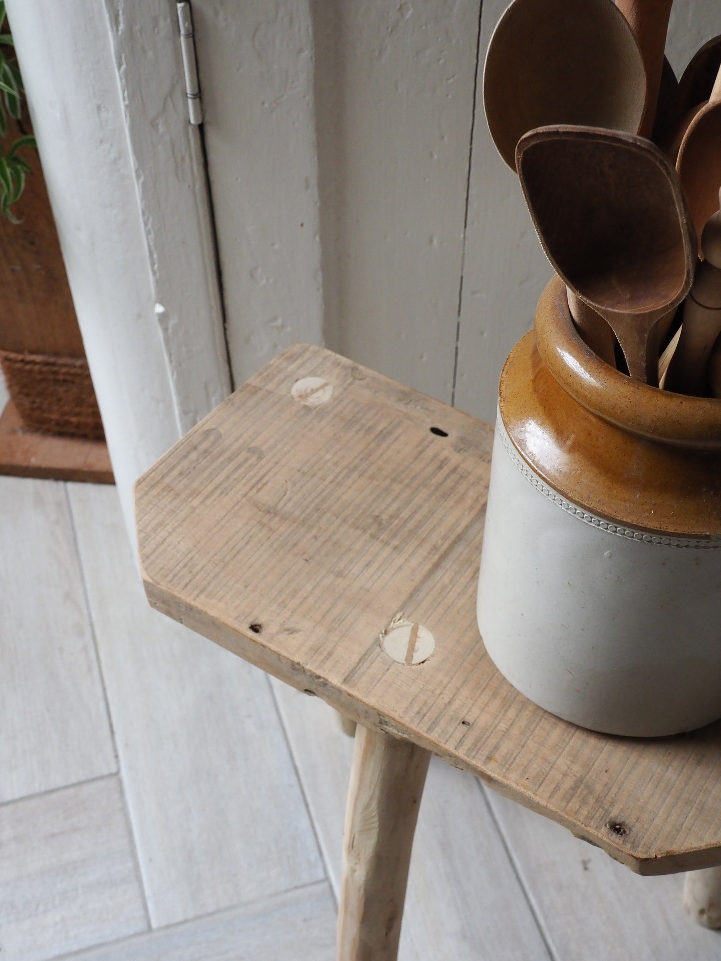 Rustic Wooden Stool