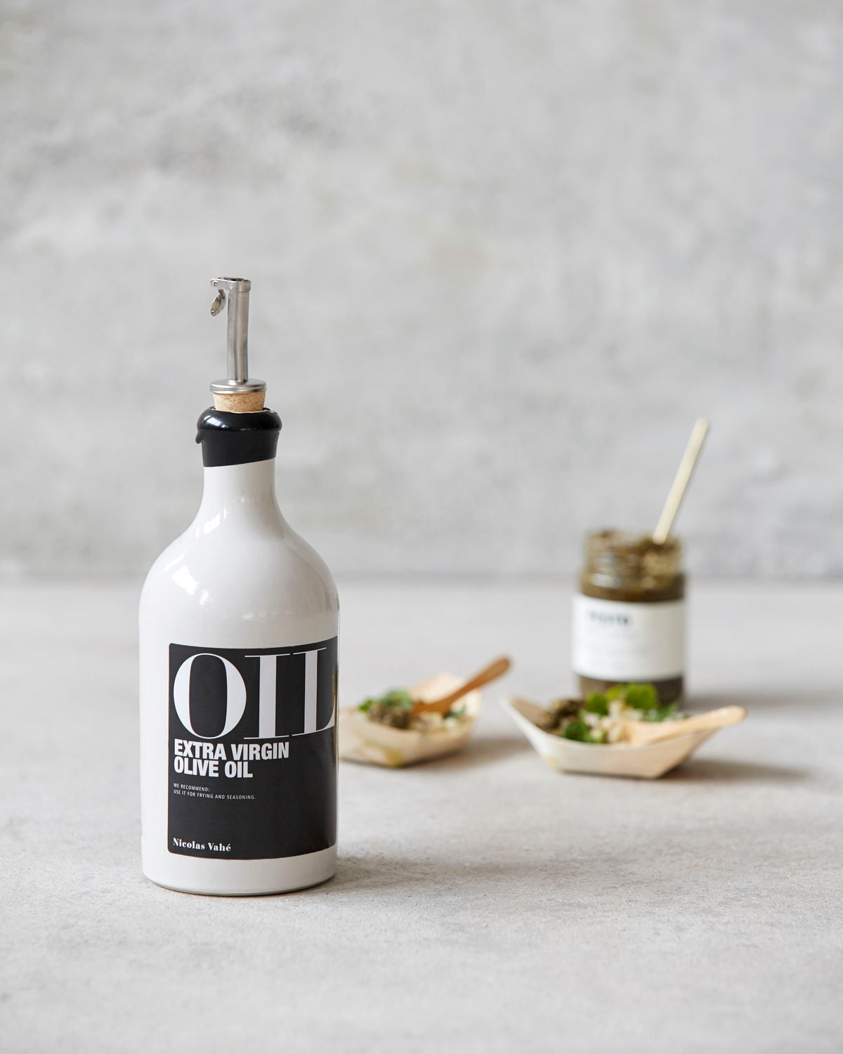 Extra Virgin Olive Oil w/ Reusable Stoneware Bottle