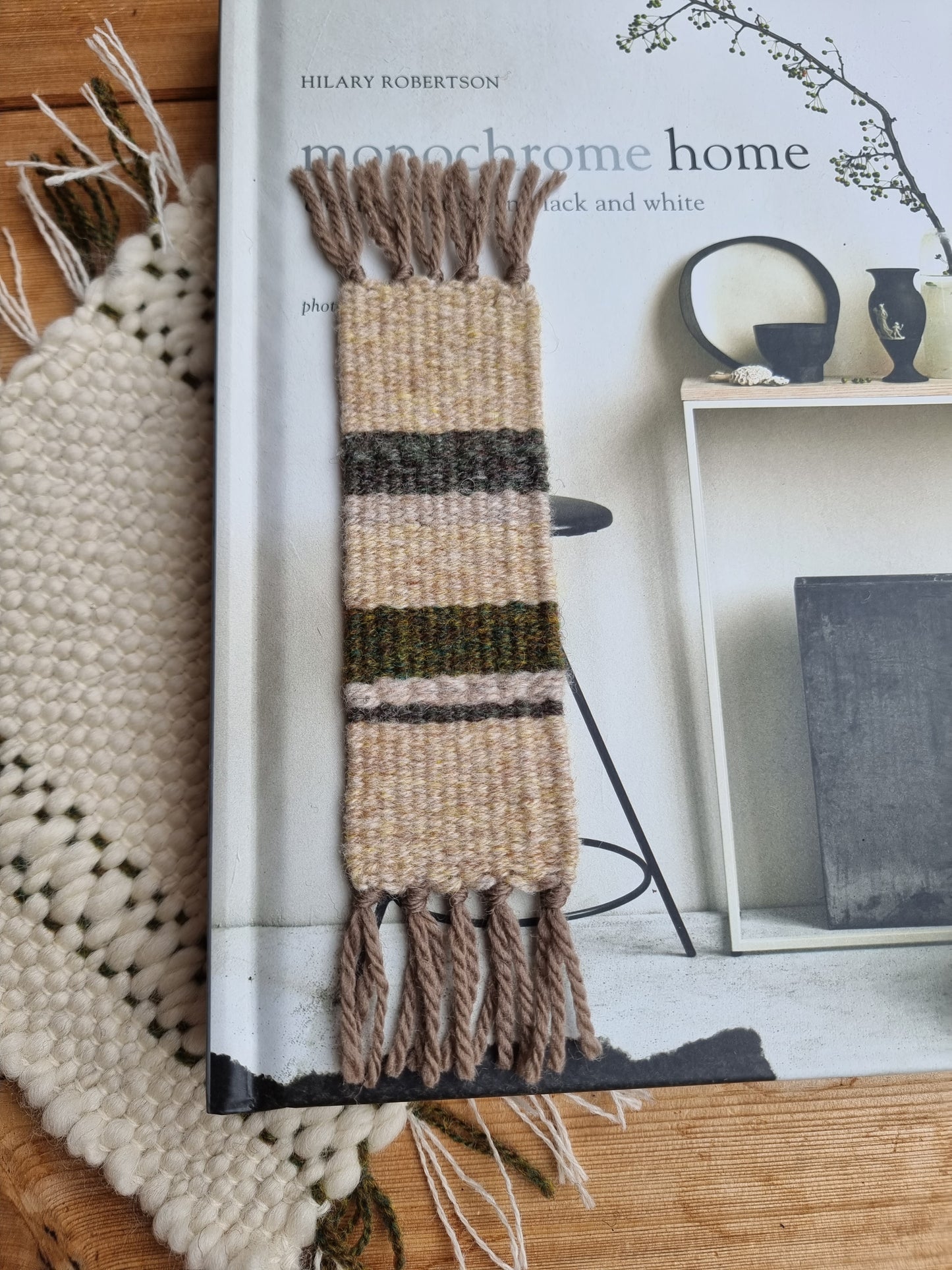 Hand Woven Wool Bookmark | This Cabin Van
