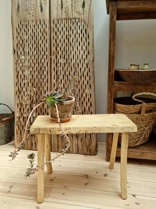 Rustic Wooden Stool | Long
