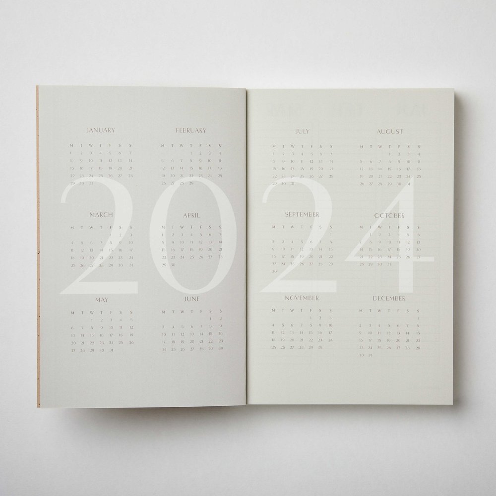 2024 Lay Flat Planner | Cacao A5