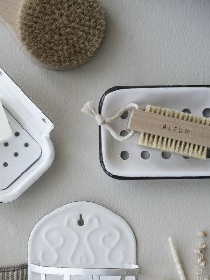 Enamel Soap Dish | White