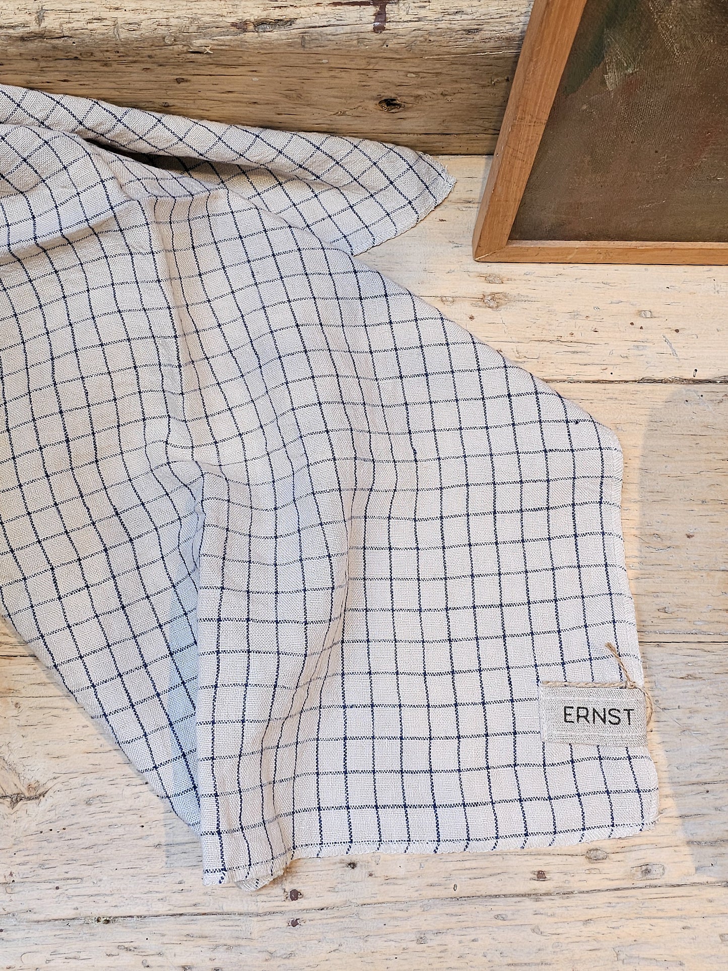 Kökshandduk | Linen Tea Towel Blue Square