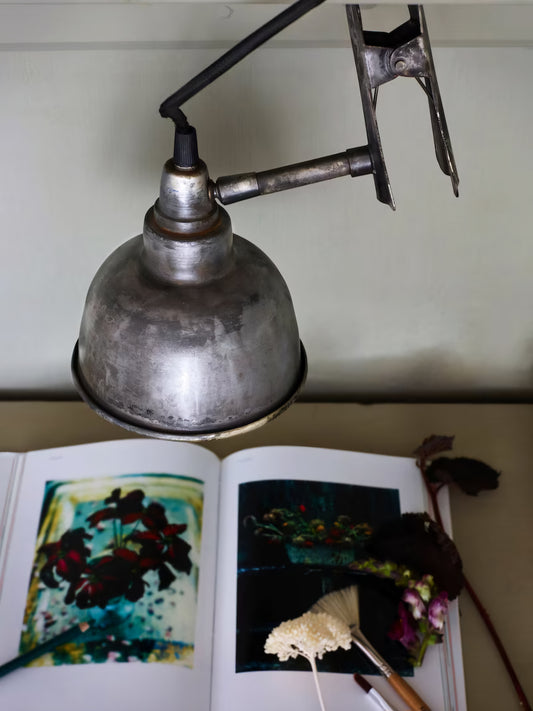 Clip Wall Lamp | Antique Silver