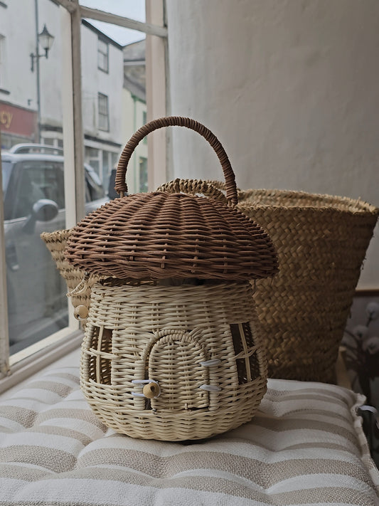 Rattan Mushroom Basket