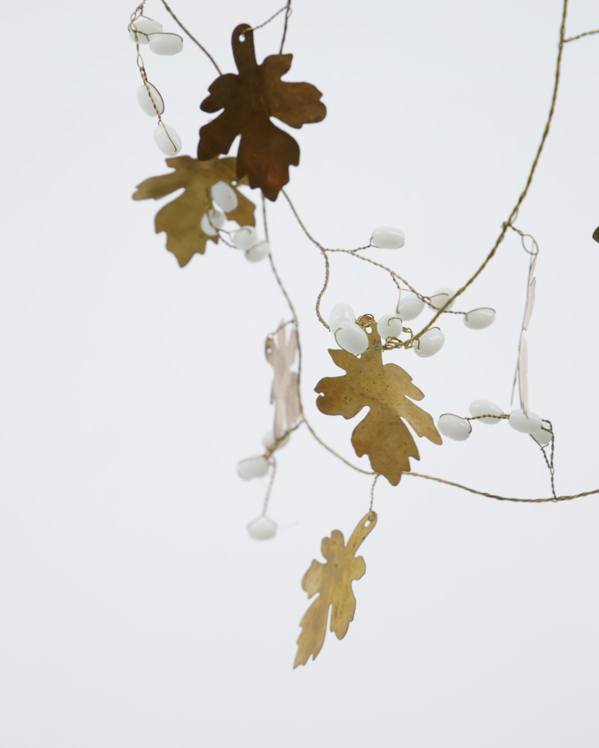 Antiqued Brass Maple Garland