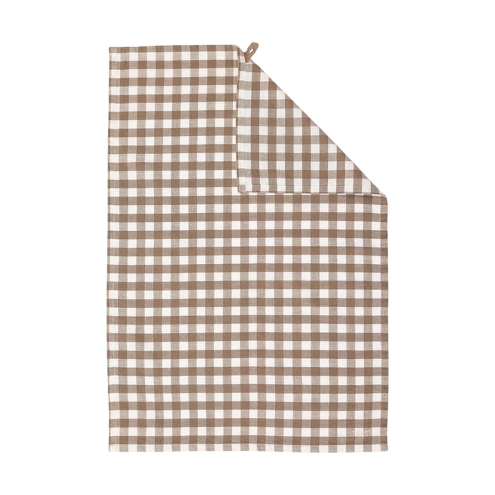 Rutig Check Tea Towel | Mole White