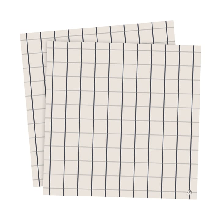 Ruta Stor Paper Napkins | Beige Green