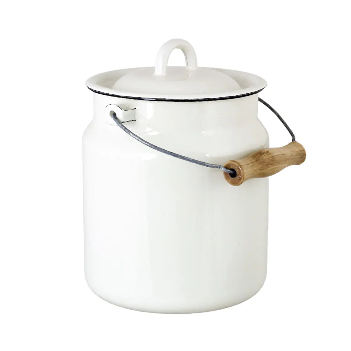 Enamel Milk Can | Off-white 3L