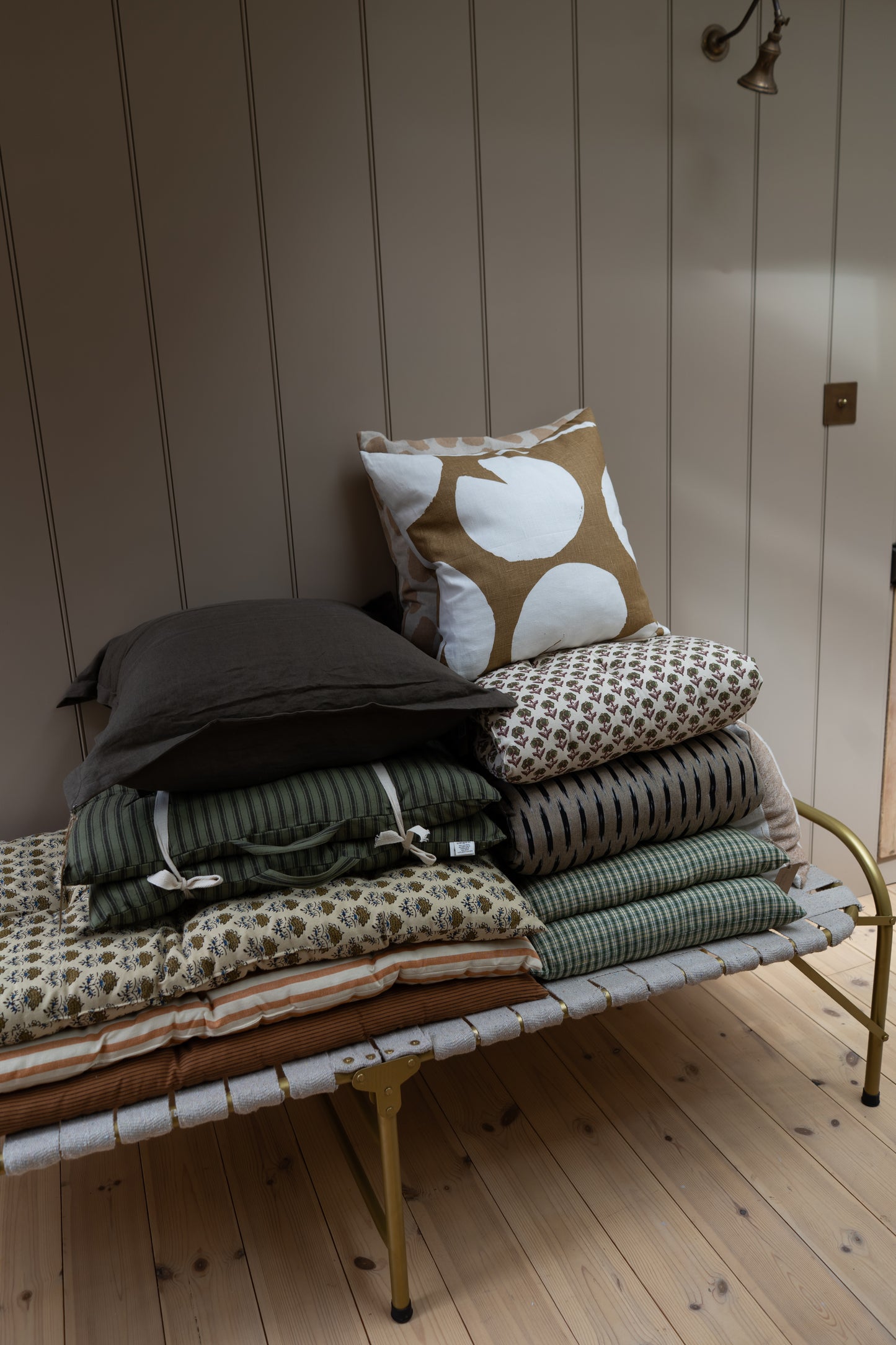 Cotton Mattress | Green Checked
