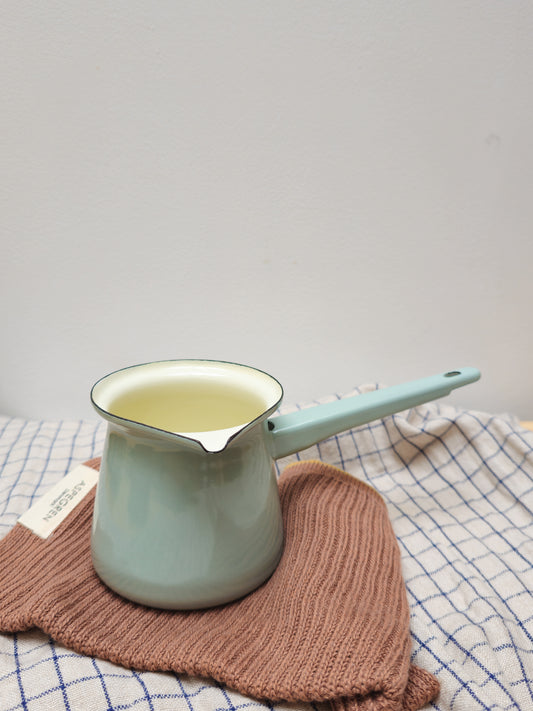 Enamel Mini Saucepan | Sage