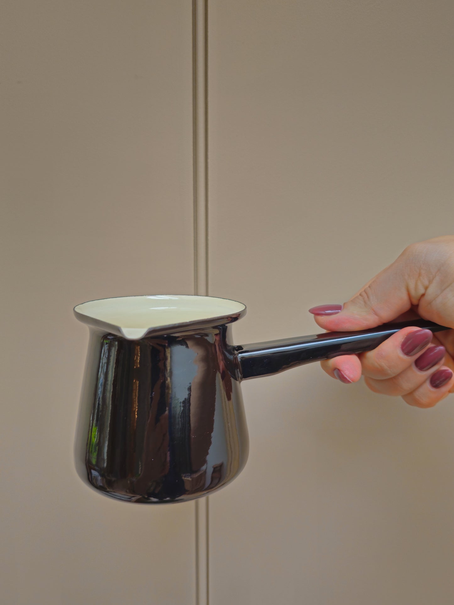 Enamel Mini Saucepan | Black