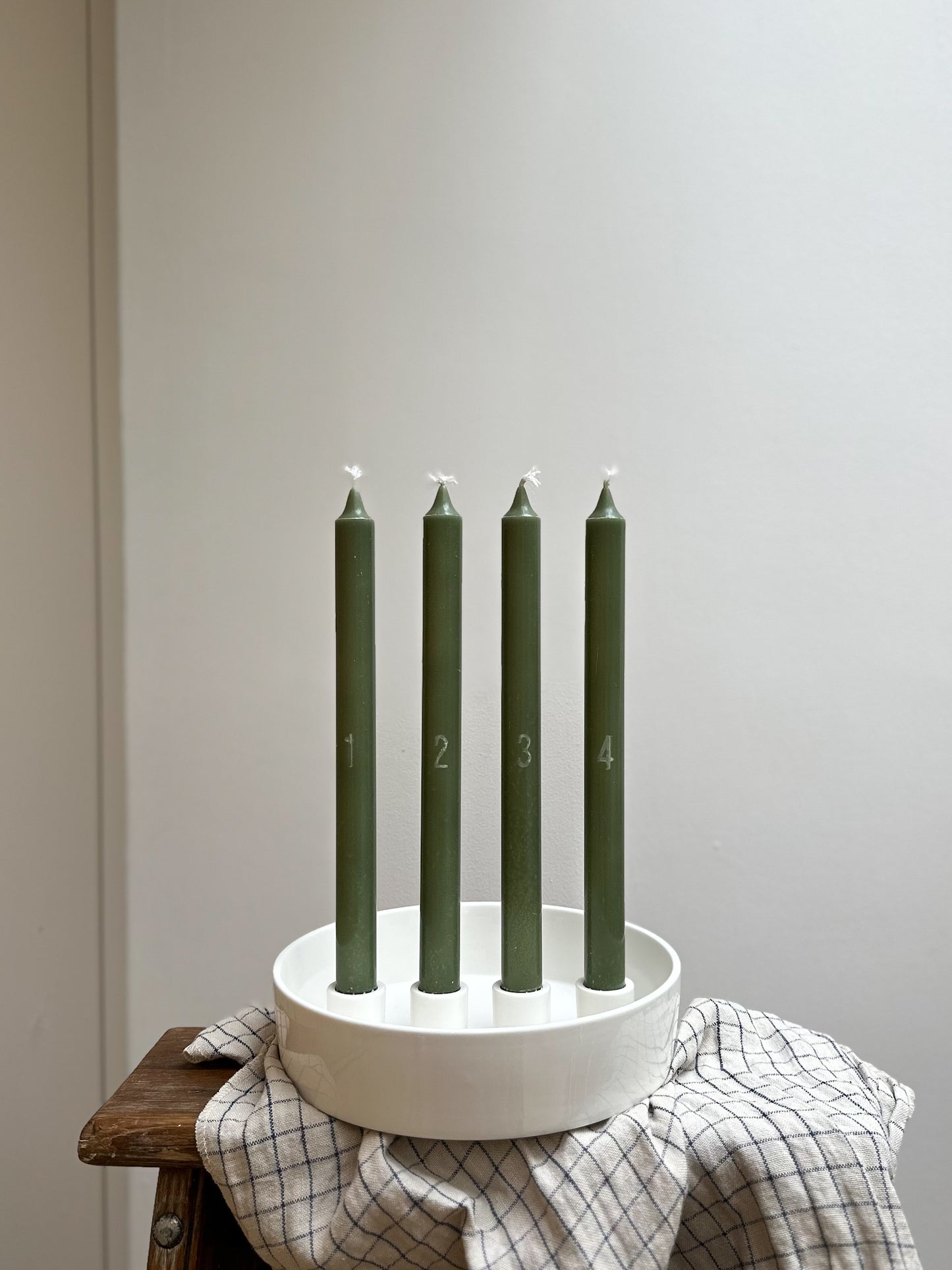 Advent Candle Set | Dusty Green