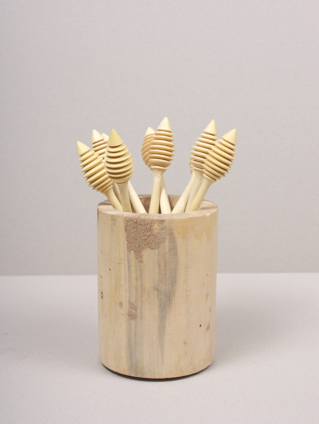 Wooden Ornate Honey Drizzler