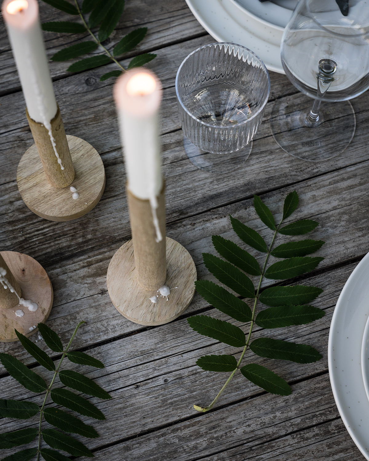 Trä Ljusstake | Wooden Candlestick