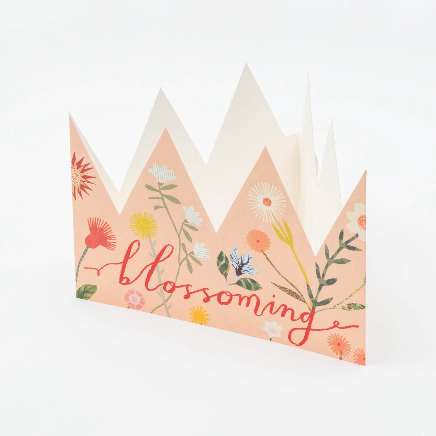 Blossoming Party Hat Card