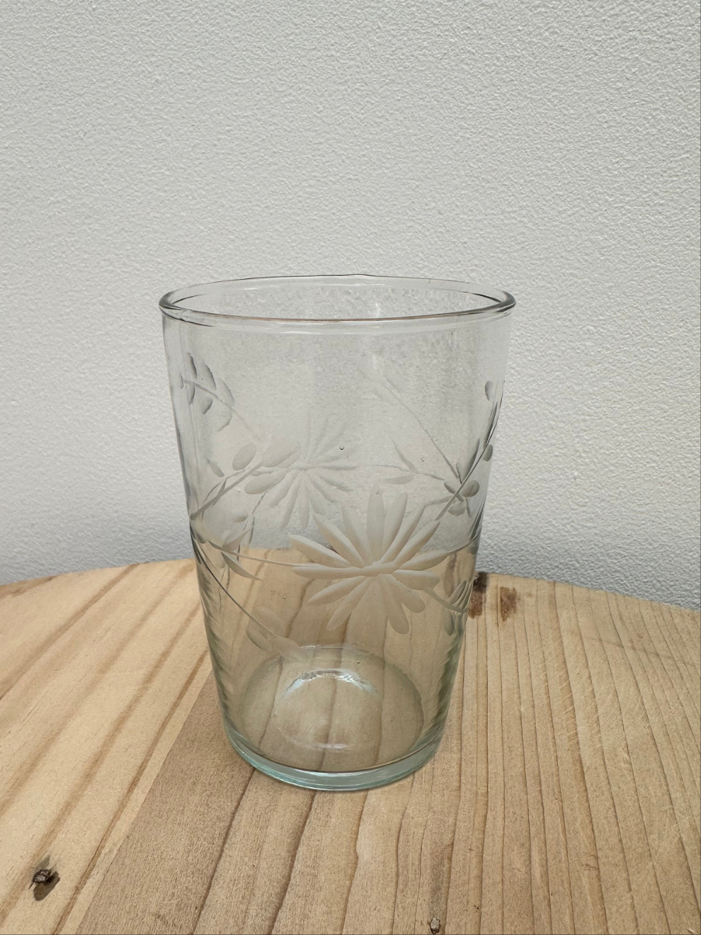 Etched Floral Glass