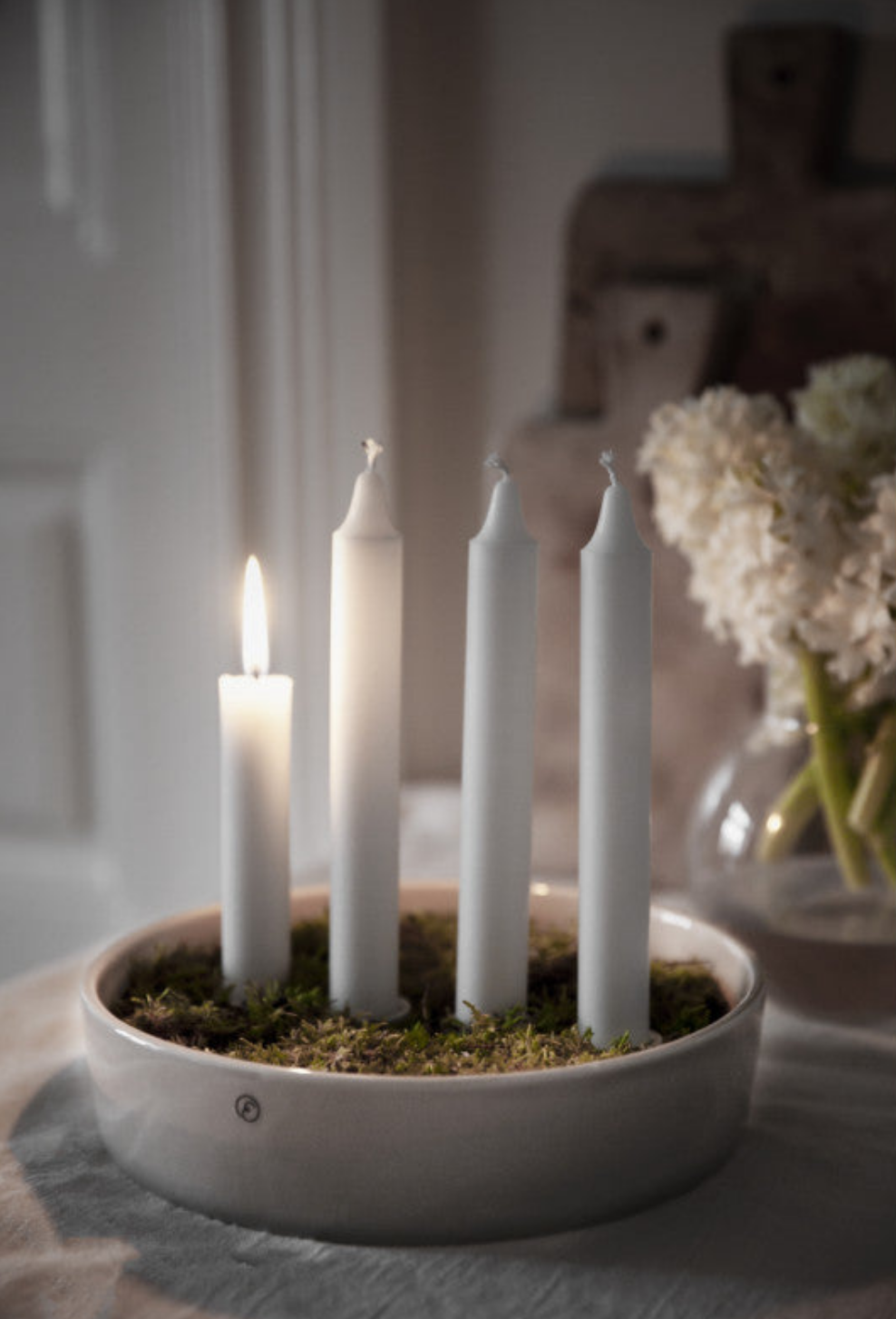 Ljusskål Candle Bowl | White