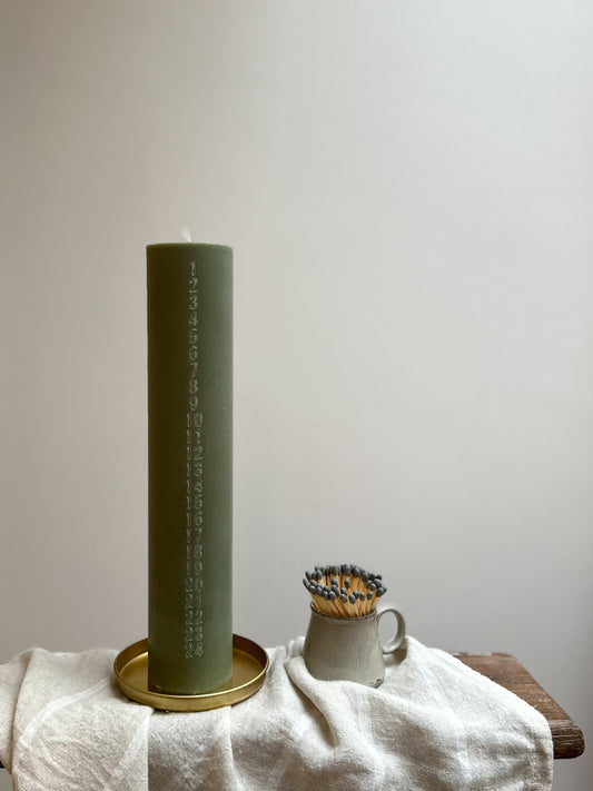 Advent Candle | Dusty Green