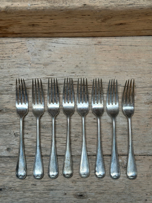 Vintage Silver Forks | Set of Eight