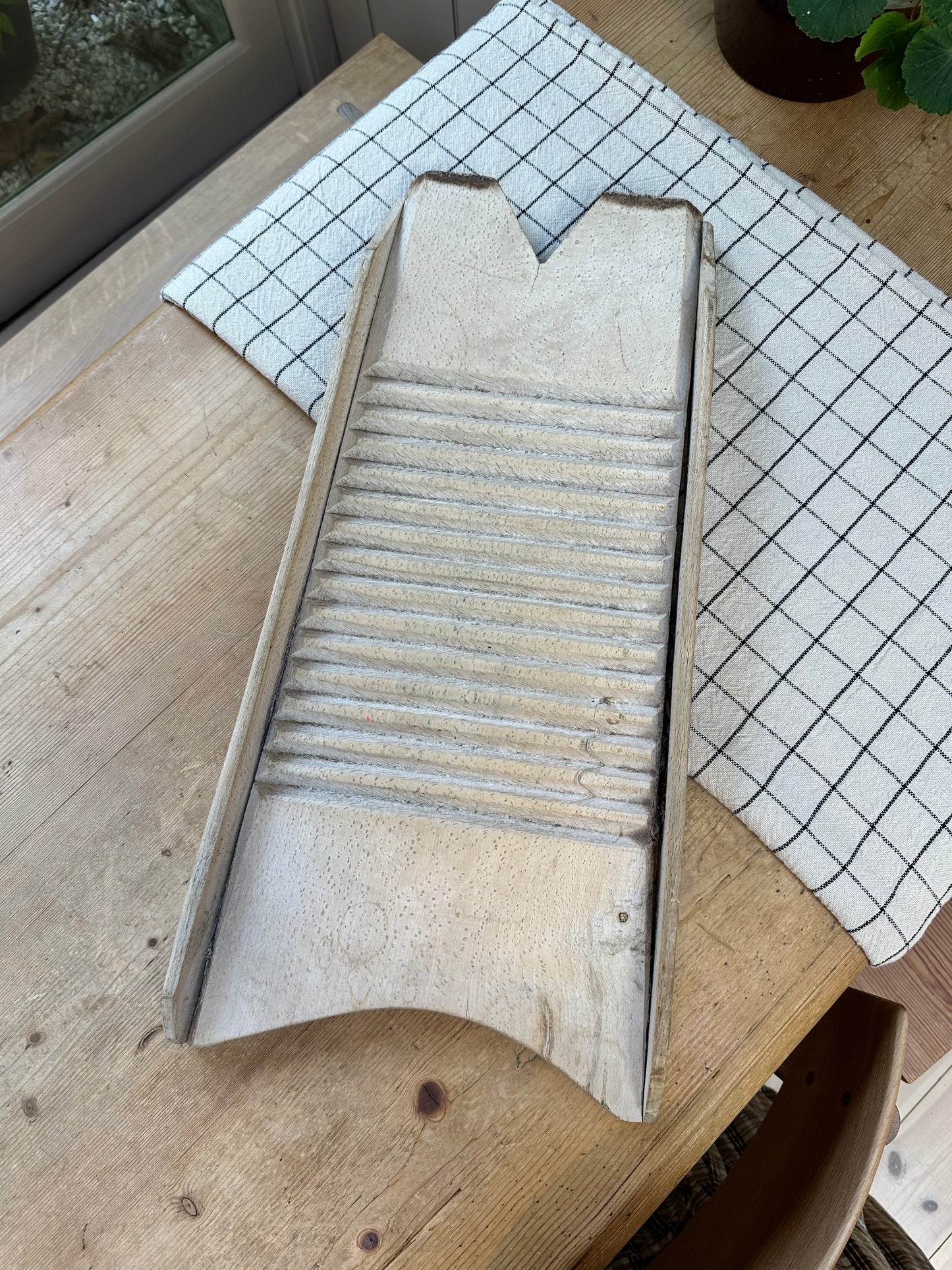 Vintage Wooden Washboard