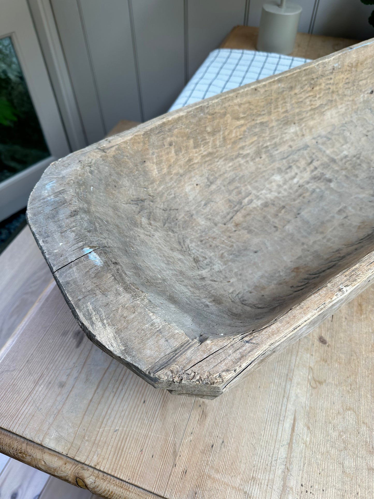 Vintage Wooden Dough Trough | Large