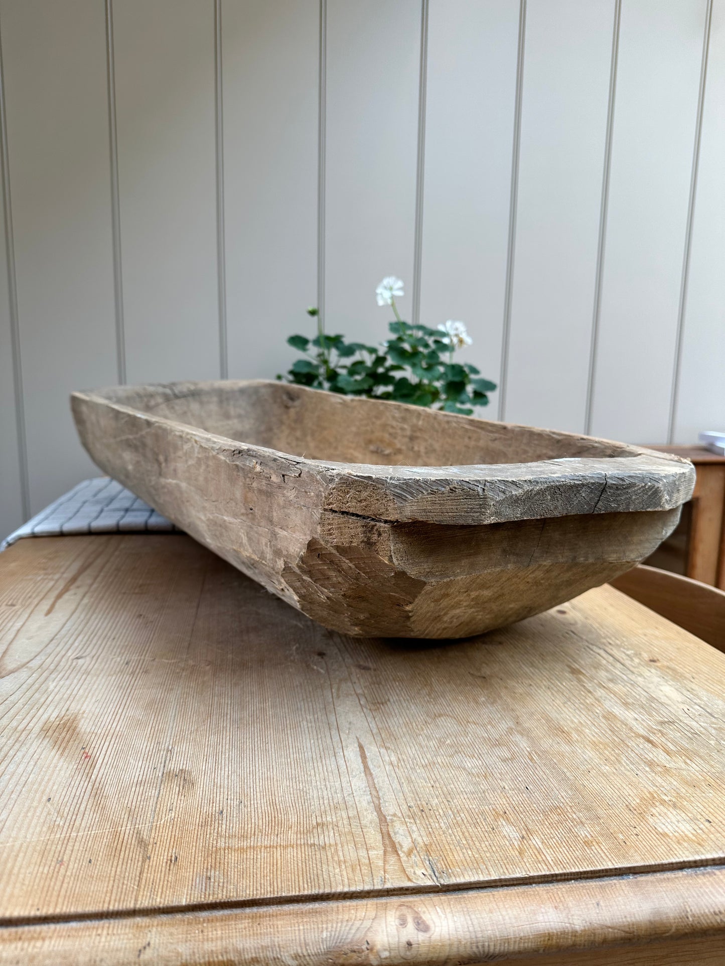 Vintage Wooden Dough Trough | Large