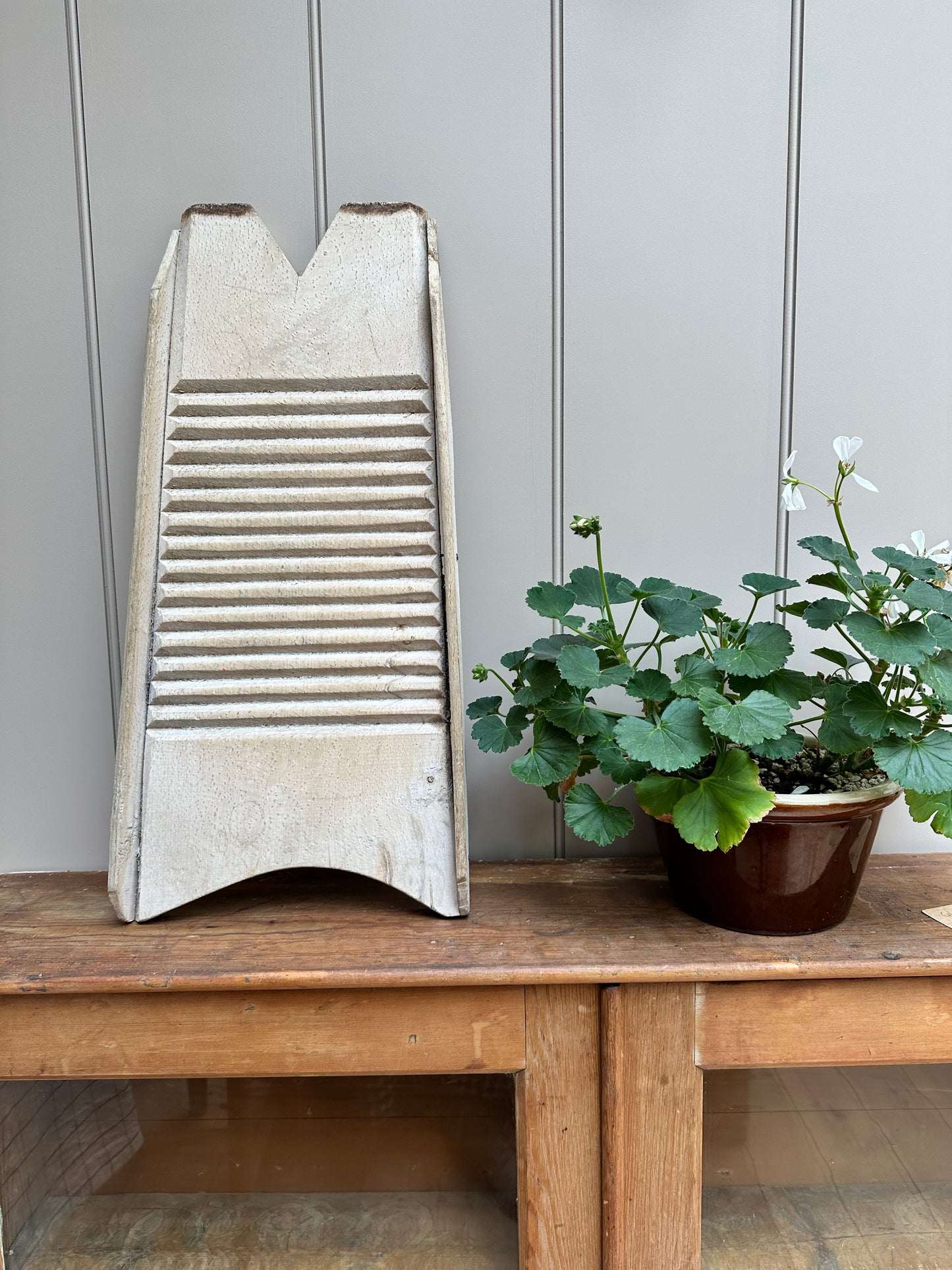 Vintage Wooden Washboard