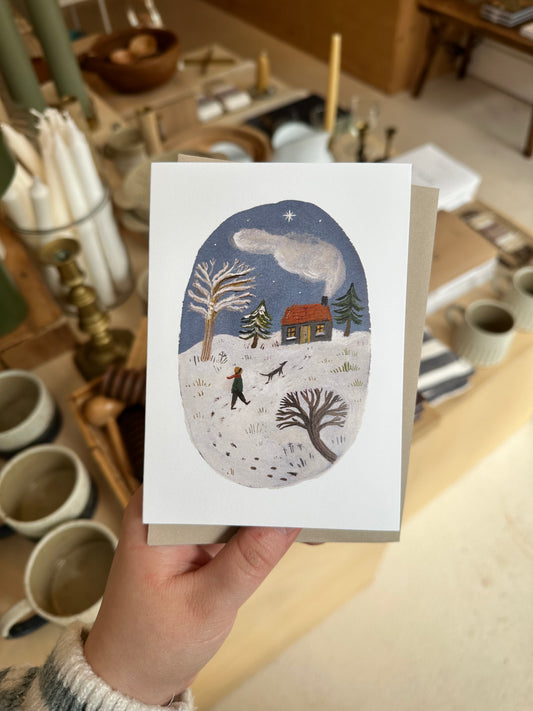 A Winter Walk Card